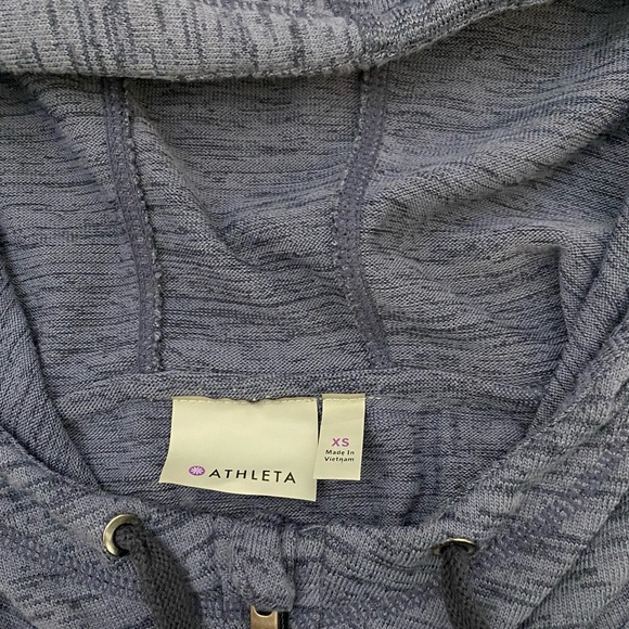 Blue long sleeve Athleta zip hoodie - Picture 6 of 6